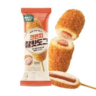 올반 [본사배송][올반키친] 찰 핫도그 80g*10개+크런치 핫도그 75g*5개