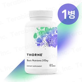 [무료배송] 쏜리서치 베이직 뉴트리언트 투퍼데이 60캡슐 1병 Thorne Basic Nutrients 2 Day