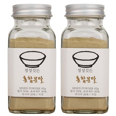 인정푸드 [정성깃든] 천연조미료 가정용 2종 / 혼합분말 85g x 2