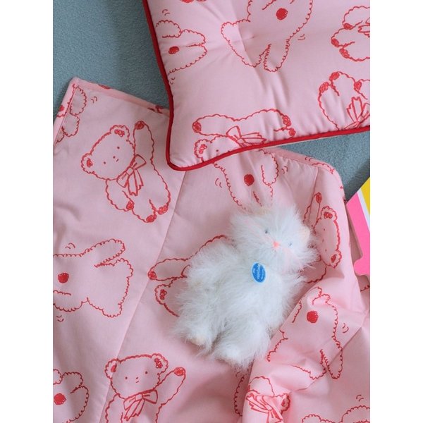 냉감 차렵이불_쳐비베어 핑크