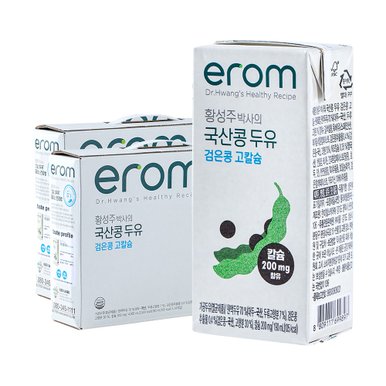 [황성주두유] 검은콩고칼슘 190ml 48입