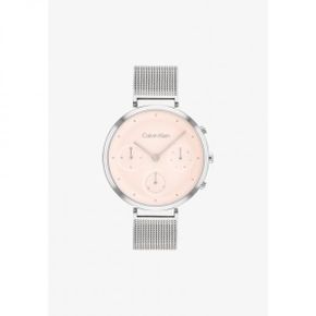 3802131 Calvin Klein DAMENUHR TIMELESS - Chronograph watch silber rosa