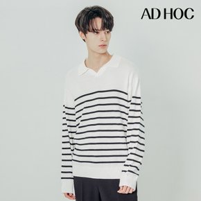 남성 스트라이프 칼라 스웨터(HZ1LK03)