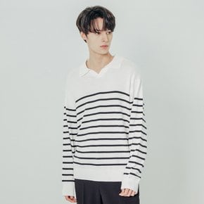 남성 스트라이프 칼라 스웨터(HZ1LK03)