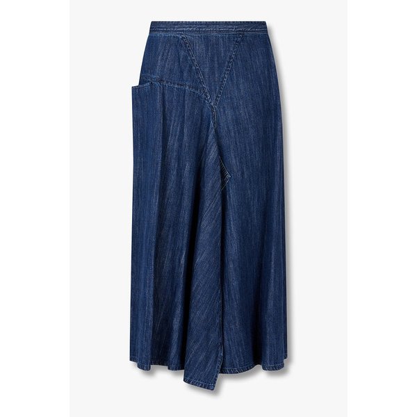 [Y`s]애시메트릭 심 데님 스커트 6615316201000