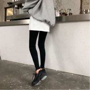 /마전동상회 레이어드티 티셔츠 이너티 레깅스 힙커버 옆트임