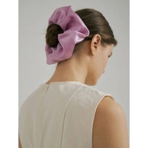 Silk Scrunchie (L) - Lavender