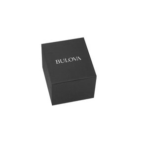 Bulova 98A166 헤렌스 스테인리스 스틸 투톤 손목 밴드 블랙 스켈레톤 워치 다이얼