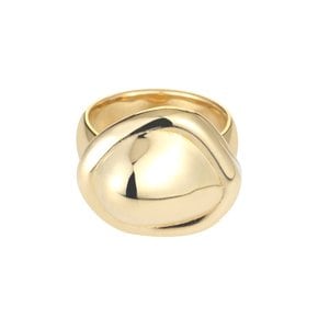 BOLD ROUNDED CAP RING_GOLD