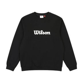 남녀공용 윌슨 스웻 맨투맨 - BLACK W233003LHT81BLK