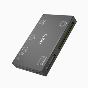 올인원 5개 슬롯 멀티 메모리 카드리더기 TF/SD/MMC/CF/MD/XD/M2/MS/MS Pro 알루미늄바디