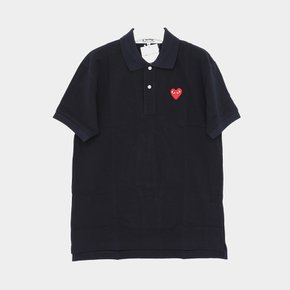 오늘출발)꼼데가르송 24SS P1T0062 NAVY 카라 티셔츠