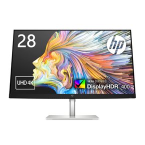 HP 모니터 U28 28인치 4K HDR 초박형 비광택 IPS 패널 USB-C 연결 (제품 번호: 1Z979AA-AAAA)