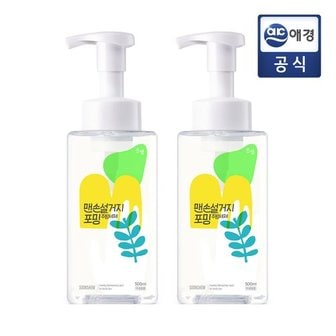 순샘 맨손설거지 주방세제 500ml x 2입 (시트러스향)