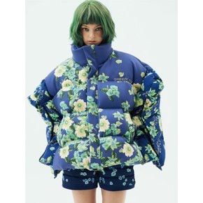 Floral  Oversized Puffer Cape