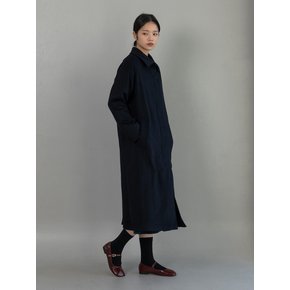 Single Long Coat_DARK NAVY