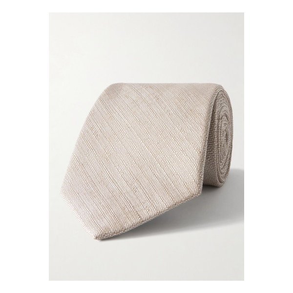 예일 텍스처 리넨 실크 혼방 타이 8cm 1647597356570636