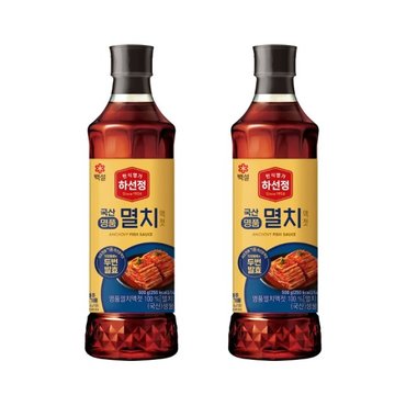 CJ제일제당 하선정 명품국산 멸치액젓 500g x2개