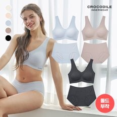 라이크라 쉘론 몰드부착 런닝형 감탄브라+팬티 6종 택1