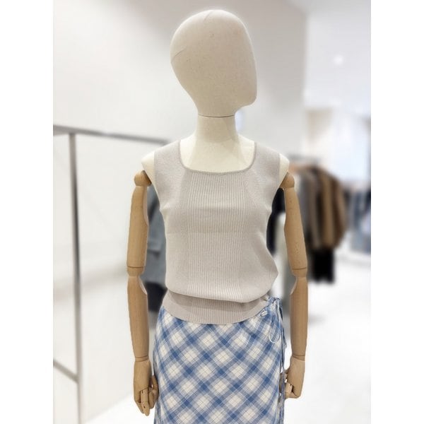 [부산점] 스퀘어넥 나시 니트 (NJK6MP497)