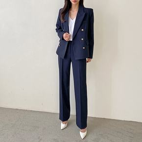 / 스판 정장바지 하이웨스트 일자 슬랙스 팬츠