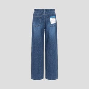 26S/S  BF6221C75R 와이드 뒷밴딩 데님 팬츠 - 네이비 GN