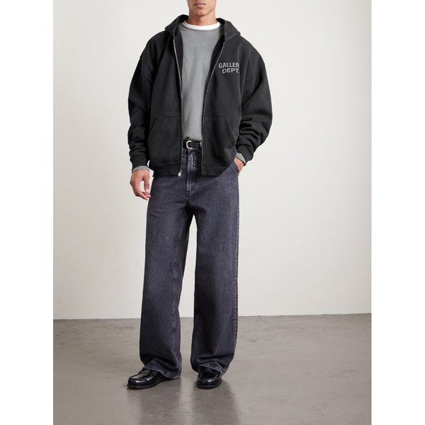 90S 로고 프린트 코튼 저지 집업 후드 티셔츠 46376663162903337