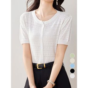 ATMARK 폴펀칭숏슬림니트가디건 AA63CD001G_P422469411