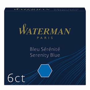 워터맨 만년필 전용 잉크 미니 카트리지 (6개입) (세레니티 블루) (S11348695)