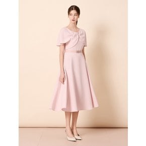 JS5A0OPP11[숄 케이프 플레어 롱 원피스]