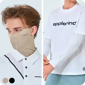 (2종세트) 애플라인드 페이스핏 자외선 차단 냉감 스포츠 마스크+냉감팔토시 _SSG