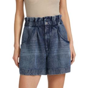 4111988 Isabel Marant Titea High Rise Denim Shorts - BLUE 68347789