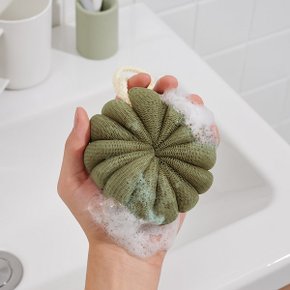 부드러운 펌킨 샤워볼 3개 카키 J62N901037448