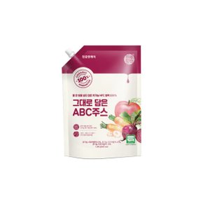 그대로 담은 ABC 주스 1000g x 1팩 /유기농 ABC / NFC착즙 100% / 사과 + 비트 + 당근 주스