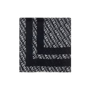 AX 여성 로고 패턴 레이온 스톨-블랙(A424176002)