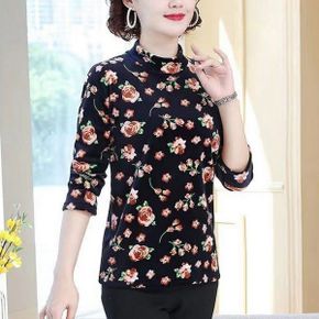 겨울 여성 기모안감 하프 목폴라 여자 목티 긴팔 기모티 티셔츠