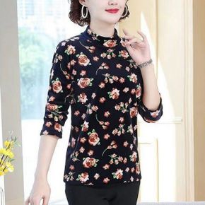 겨울 여성 기모안감 하프 목폴라 여자 목티 긴팔 기모티 티셔츠