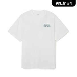 MLB [코리아공식] 베이직 빅로고 오버핏 워터티셔츠 NY (White)