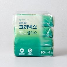 크리넥스 에코그린 내추럴소프트 물티슈 90x4