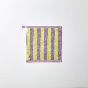 볼드 스트라이프 핸드타월 LAVENDER 34X34cm 65g