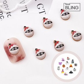 할로윈 미니 유광 네일파츠 동글유령