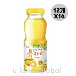 웅진 내사랑유자C 유자차 음료 180ml 12개입 14세트