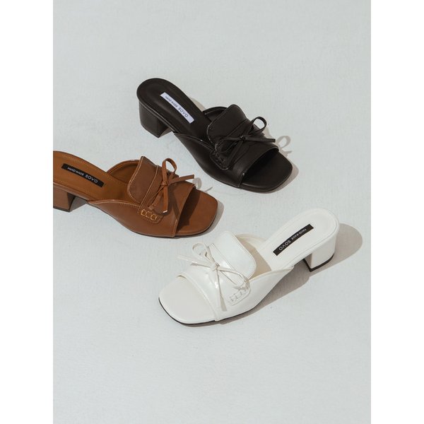 리에티 리본 슬리퍼 뮬 5cm