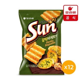 오리온 태양의맛 썬 갈릭바게트 M(80g) x12개