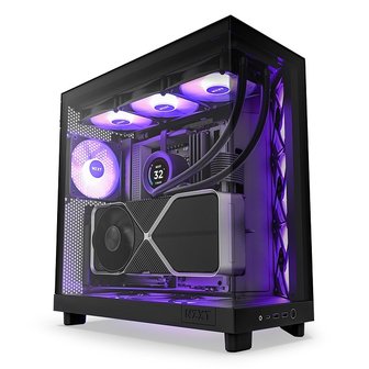 아이코다2 NZXT H6 Flow RGB 미들타워 케이스 Matte Black