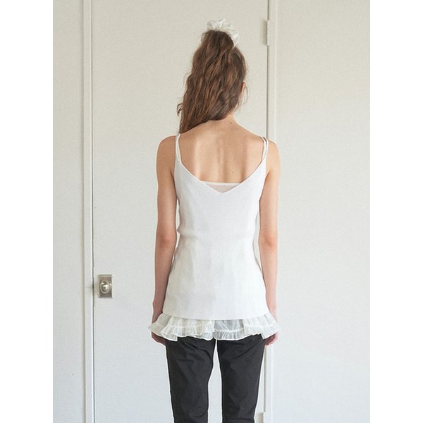 [리퍼브]slim sleeveless knit 258 (ivory)
