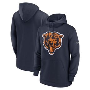 4385459 Nike Mens Navy Chicago Bears Classic Pullover Hoodie