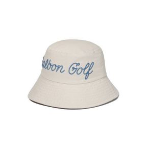 MALBON GOLF 레터링 버킷 햇 BEIGE 122244153