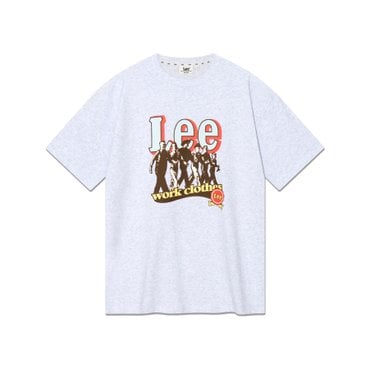 LEE 빈티지 그래픽 티셔츠 라이트 그레이 LE2503ST03LG