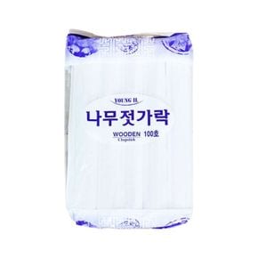 젓가락 예쁜나무젓가락 일회용나무젓가락 S 100p X ( 2매입 )